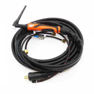 Горелка TIG 18F (СКР-31, 2Pin, газ M12×1) 4м; 320-240А ; Ø 1,0-4,0мм ; вода; FLEX SF-0130130